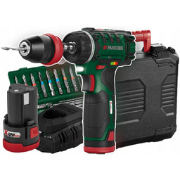 Parkside Wiertarko-wkrętarka Pbsa 12 E4 Aku i Ładowarka
