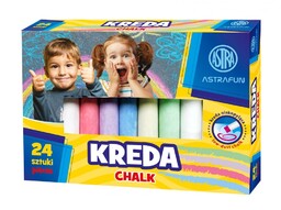 Kreda kolorowa 24 szt niskopyląca Astra AS330022001-90013