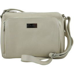 Listonoszka skórzana BARBERINI''S j. beżowa 633-10