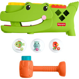Fisher-Price Krokodyl Przebijanka aktywizująca z piłeczkami, zestaw zachęcający