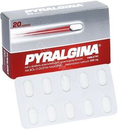 PYRALGINA 500 mg, 20 tabletek
