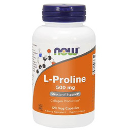 NOW L-Proline 500mg- 120 kaps.