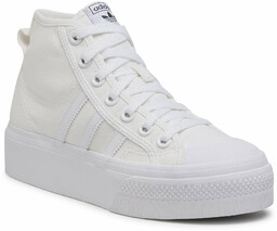 Sneakersy adidas Nizza Platform Mid W FY2782 Biały