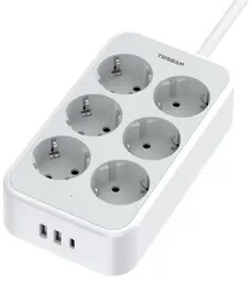 Tessan TS-PS02DE00 6 gniazd 2x USB-A 1x USB-C