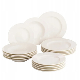 Serwis obiadowy komplet talerzy MariaPaula Klasyka Nova Ecru