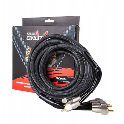 Rca 04 Kicx SCV45 (4RCA-4RCA)5M 4 Kanałowy Miedziany