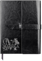 Monogram - motyl - notes z grawerem -