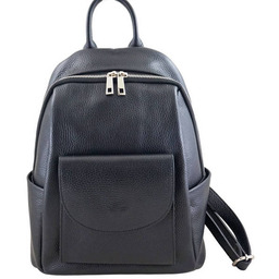 Plecak skórzany BARBERINI''S czarny 954-1