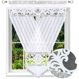 Firana Dekoracyjna Panel 160x120 V-ka Ażur Filc