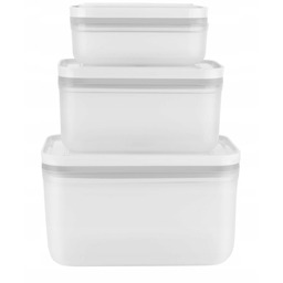 Zestaw 3 plastikowych pojemników próżnowych Zwilling Fresh &