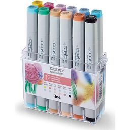 COPIC Classic Marker Set of 12 "Pastel Colours",