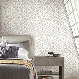 RoomMates RMK11621RL tapeta, samoprzylepna, Curly Strokes, winyl, taupe