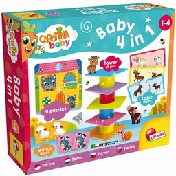 LISCIANI Gra edukacyjna Carotina baby 4 w 1