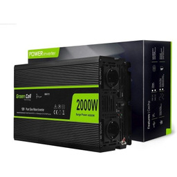 Green Cell PRZETWORNICA INV11 12V-230V 2000W/4000W CZYSTA SINUSOIDA