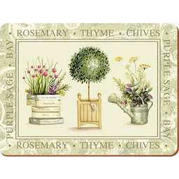 PODKŁADKI MATY KORKOWE DUŻE Topiary - Ziołowy Ogród