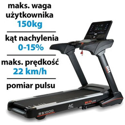 BH FITNESS Bieżnia elektryczna RS1000 2574W 22km/h