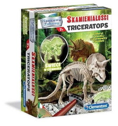 Clementoni Naukowa zabawa. Skamieniałości Triceratops fluores
