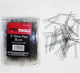 Hair Tools Kokówki Karbowane Czarne 5cm 1000 szt.