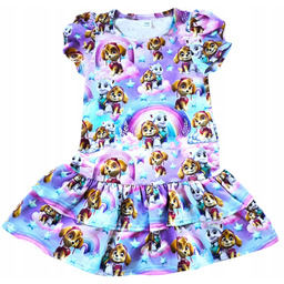 Sukienka dla dziewczynki tęczowa 104 Sky Psi Patrol