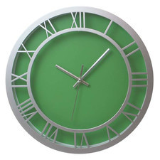 Zegar ścienny roman zielony
