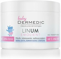 DERMEDIC Emolient Linum baby - Masło intensywnie natłuszczające