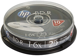 Płyty Blu-Ray BD-R SL HP 25GB Cake 10szt.