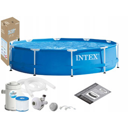 Basen Ogrodowy Stelażowy 305x76 z Pompą Intex 28202