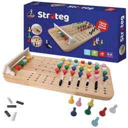 ASKATO Gra logiczna Genialny dzieciak Drewniany Strateg 910893