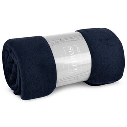 Eurofirany Koc narzuta z mikrofibry 150x200 Simple granatowy