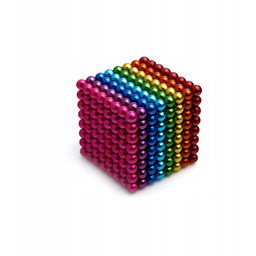 Kulki Magnetyczne 5 mm duże 512 szt Tęcza