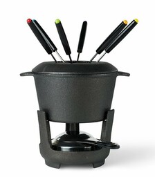 Funktion CAST Żeliwny Zestaw do Fondue / Czarny