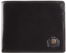 Męski portfel ze skóry z herbem bez zapięcia