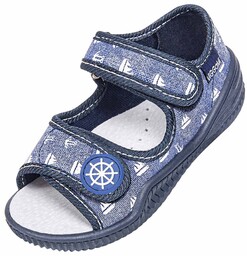 Sandałek Szymek ozdoba, denim, Vi-Gga-Mi