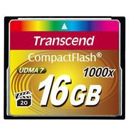 Transcend Cf 1000X 16Gb Karta Compactflash, 160 Mb/S,
