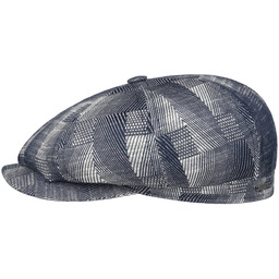 Kaszkiet Hatteras Cotton Jacquard by Stetson, biało-ciemnoniebieski, cm
