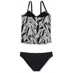strój kąpielowy dwuczęściowy plażowy tankini FIREFLY Lorisa czarny