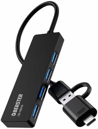OBERSTER Hub USB C, ultracienki multiport adapter USB
