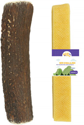 Zestaw Gryzak ser himalajski i poroże róg jelenia