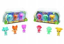 Mini Figurki gumowe dla Dzieci Glimmies Komplet 3