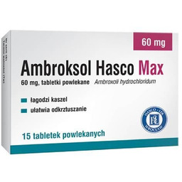Ambroksol Hasco Max 60 mg, 15 tabletek powlekanych