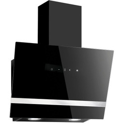 Okap kominowy przyścienny 60 cm/200W wyciąg/pochłaniacz ,stal /szkło