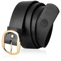 Skórzany pasek damski BETLEWSKI Czarny 80