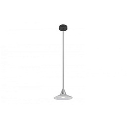 Azzardo Lampa wisząca metalowa chromowana z czarnym detalem