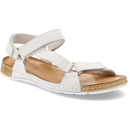 Wasak Białe Sandały Modne Obuwie Damskie