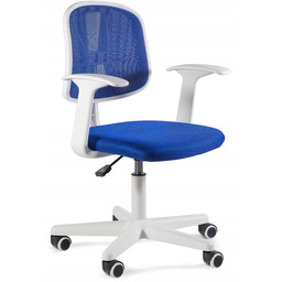 Fotel Dziecięcy Sparky Niebieski Obrotowy Biurkowy Siatka Tkanina