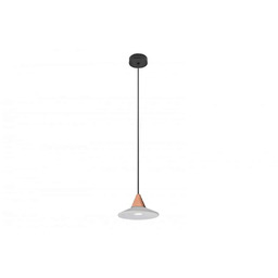 Azzardo Lampa wisząca metalowa miedziana z czarnym kablem