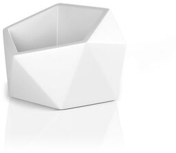 Designerska donica Vesari biała 46 cm