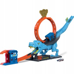 Hot Wheels City Zestaw Torów Pętla T-rexa Autko