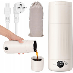 Czajnik elektryczny podróżny 500 ml biały LCD 8