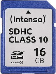 Intenso 3411470 Karta Pamięci SDHC 16 GB, Niebieski